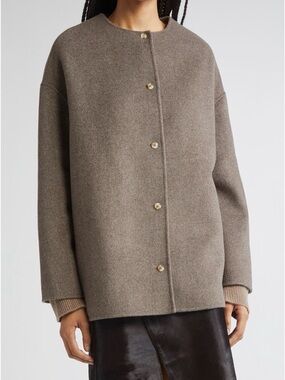 LOULOU DE SAISON Dunne Single Breasted Wool & Cashmere Coat size 40